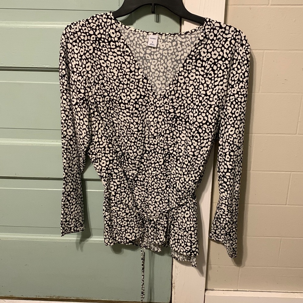 Cheetah print blouse
